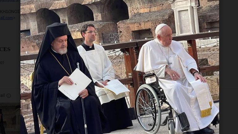 O Μητροπολίτης Γέρων Χαλκηδόνος Εμμανουήλ στη Ρώμη, σε έκκληση για την παγκόσμια ειρήνη O Μητροπολίτης Γέρων Χαλκηδόνος Εμμανουήλ στη Ρώμη, σε έκκληση για την παγκόσμια ειρήνη