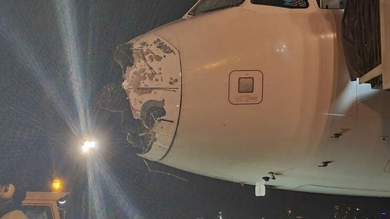 Παραγουάη: Διαλύθηκε το ρύγχος αεροσκάφους εν μέσω καταιγίδας