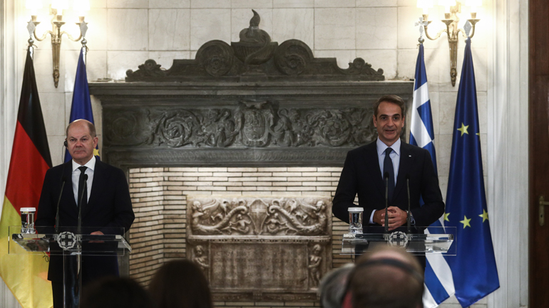 Ολοκληρώθηκε η συνάντηση Μητσοτάκη – Σολτς