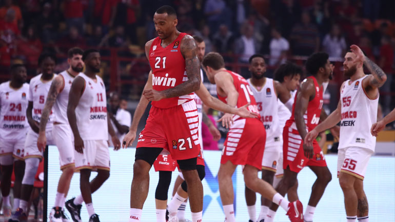 Euroleague: Πρώτη ήττα για τον Ολυμπιακό, έχασε 81-76 από τη Μονακό στο ΣΕΦ