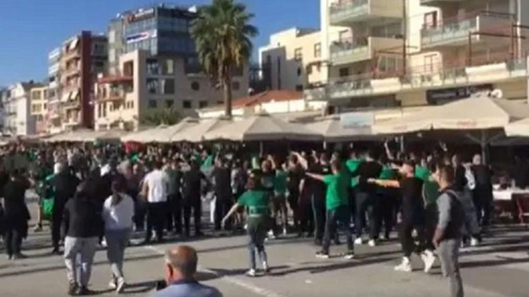 Οπαδοί του Παναθηναϊκού έστησαν πάρτι στον Βόλο λίγες ώρες πριν το ματς!