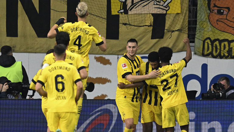 Γερμανία: «Διπλό» (2-1) για Champions League της Ντόρτμουντ στην έδρα της Άιντραχτ Φρανκφούρτης