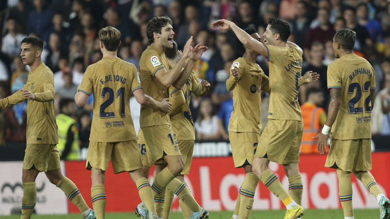 Ισπανία: Με λυτρωτή τον Λεβαντόφσκι, 1-0 η Μπαρτσελόνα τη Βαλένθια στο «Μεστάγια»