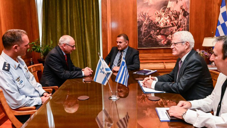 Συνάντηση Παναγιωτόπουλου με τον νέο πρέσβη του Ισραήλ