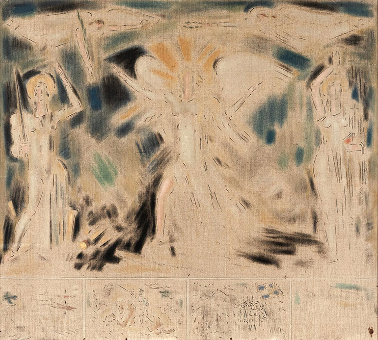 Αλληγορική Σύνθεση – Νίκη» του Κωνσταντίνου Παρθένη