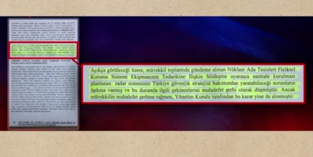 Απόσπασμα από την μήνυση κατά της ρωσικής εταιρείας που κατέθεσε στον Εισαγγελέα της Άγκυρας ο Cuneyt Zapsu.