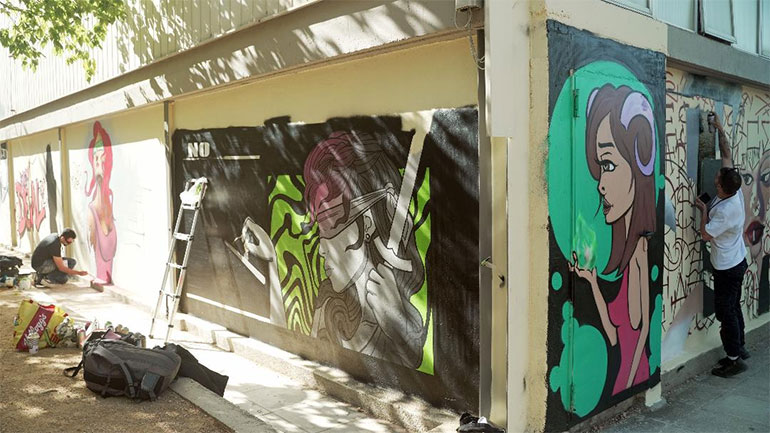 Η τέχνη βρήκε τον… δρόμο της στο 1o Street Art Festival στο Χαλάνδρι