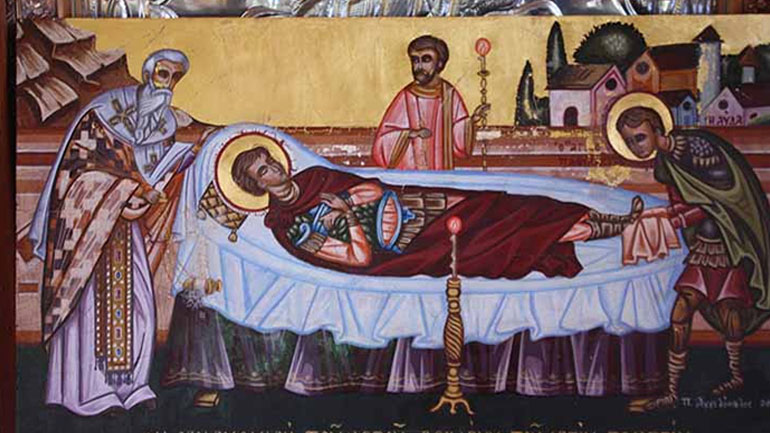 Η ανακομιδή των λειψάνων του Αγίου Γεωργίου