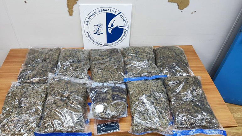 Χαϊδάρι: Σύλληψη 36χρονου για κατοχή και μεταφορά 9,5 κιλών κάνναβης