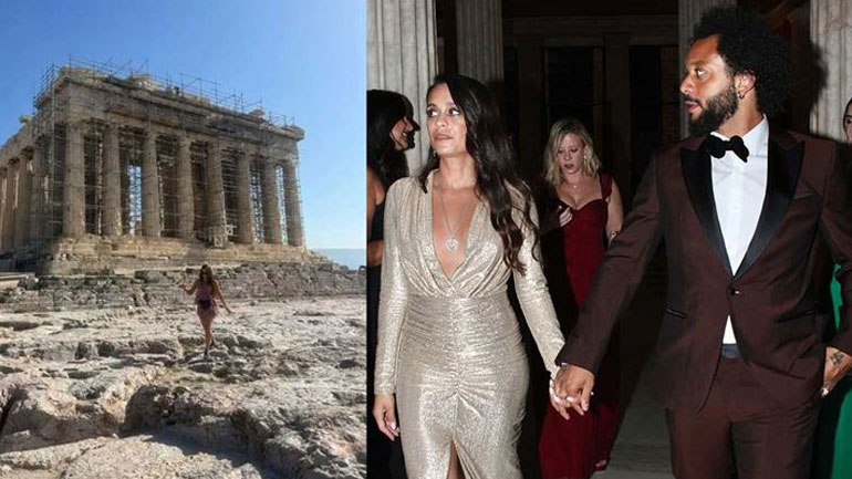 Clarice Alves: Η κούκλα σύζυγος του ποδοσφαιριστή Μαρσέλο στην Ακρόπολη – Φωτογραφίες