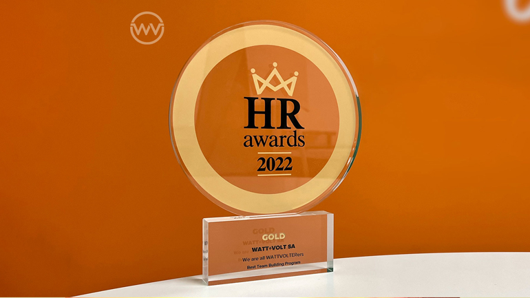 WATT+VOLT: Στην κορυφή της κατηγορίας «Best Team Building Program» στα HR Awards 2022!