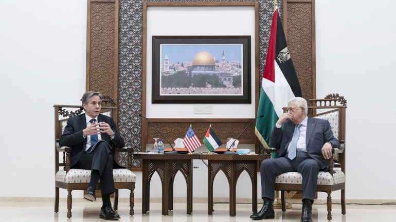 Τηλεφωνική επικοινωνία Μπλίνκεν με τον πρόεδρο της Παλαιστινιακής Αρχής