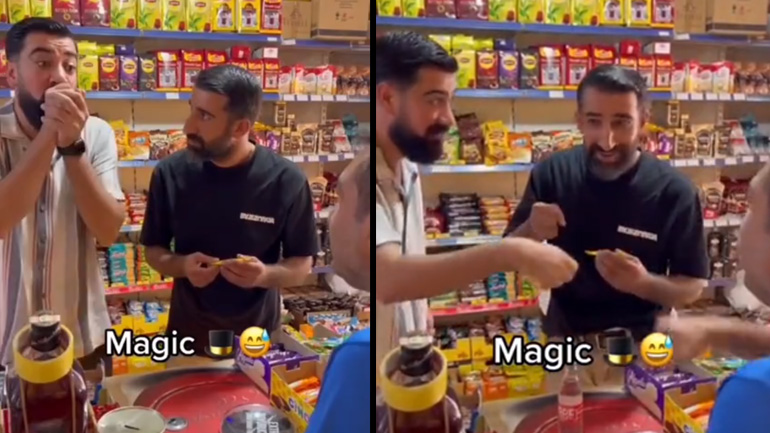 Μαγικό τρικ σε mini market