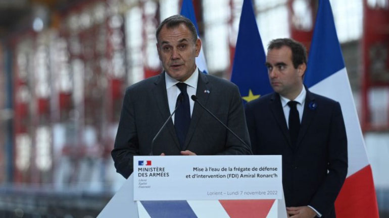 Έπεσε στο νερό η πρώτη γαλλική φρεγάτα Belharra – Παρών ο Παναγιωτόπουλος