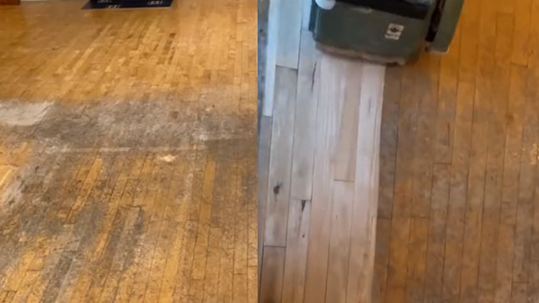 Τρίψιμο και γυάλισμα ξύλινου δαπέδου