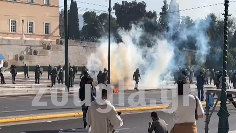 Έντεκα προσαγωγές από τα επεισόδια στο κέντρο της Αθήνας