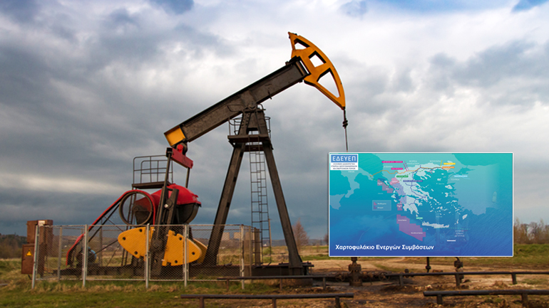 Ο χάρτης των ερευνών για φυσικό αέριο