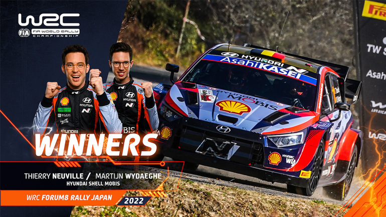 Νικητές στην έδρα της Toyota, στο Ράλλυ της Ιαπωνίας οι Βέλγοι T. Neuville – M.Wydaeghe