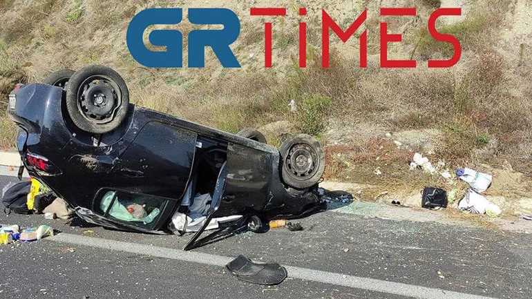 Θεσσαλονίκη: Σοβαρό τροχαίο με τέσσερις τραυματίες στην Εγνατία Οδό