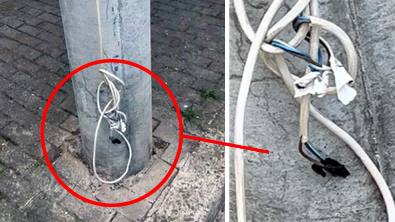 Το επικίνδυνο καλώδιο και η… οδύνη κατόπιν εορτής