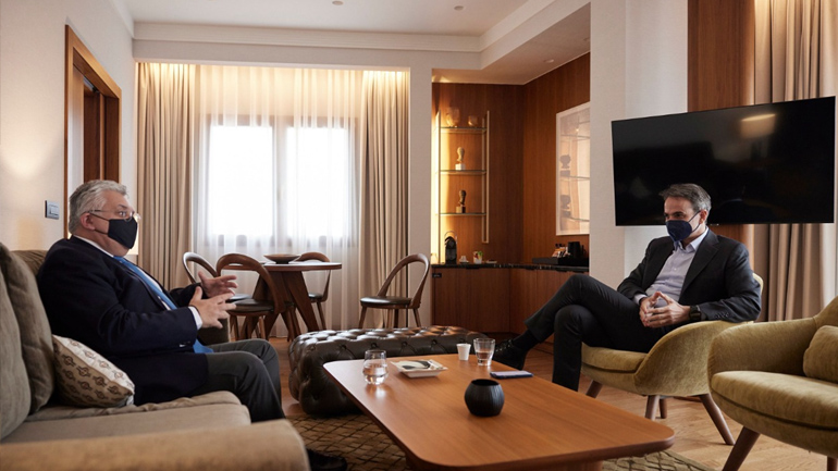 Συνάντηση Μητσοτάκη με τον πρύτανη του ΑΠΘ