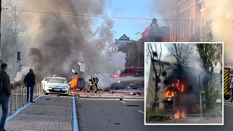 Πυραυλική επίθεση στο Κίεβο