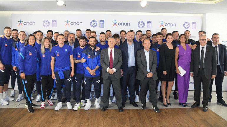 Ο OΠΑΠ Χρυσός Χορηγός των Εθνικών Ομάδων Ποδοσφαίρου