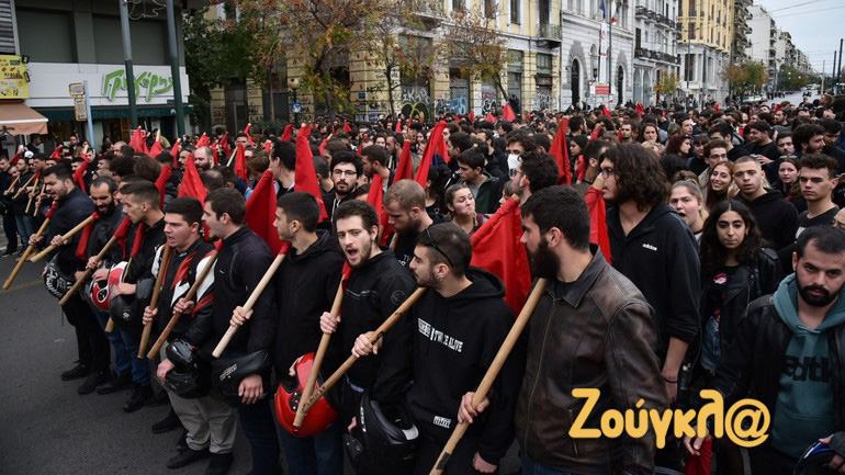 Συγκεντρώσεις φοιτητών γύρω από το Πολυτεχνείο