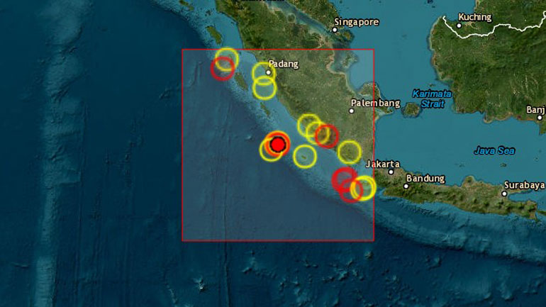 Ινδονησία: Σεισμός 6,7 βαθμών νοτιοδυτικά της Σουμάτρα