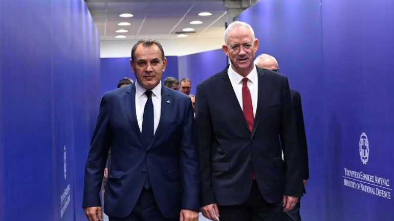 Συνάντηση  Παναγιωτόπουλου με τον Υπουργό Άμυνας του Ισραήλ