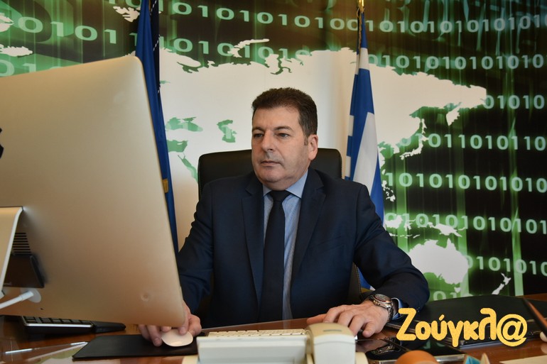 O διευθυντής της Δίωξης Ηλεκτρονικού Εγκλήματος, Βασίλης Παπακώστας (φωτογραφία: Γιώργος Δαγαλάκης)