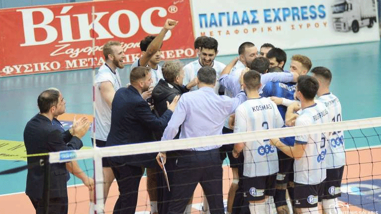 Βόλεϊ: Σούπερ «διπλό» της Κηφισιάς, 3-2 στη Σύρο