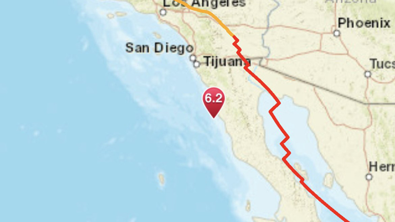 Μεξικό: Σεισμός 6,2 βαθμών κοντά στις ακτές της Μπάχα Καλιφόρνια