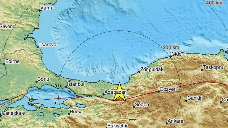 Ισχυρή σεισμική δόνηση 6 Ρίχτερ στο Ανταπαζαρί της Τουρκίας – Πανικός και δεκάδες τραυματίες
