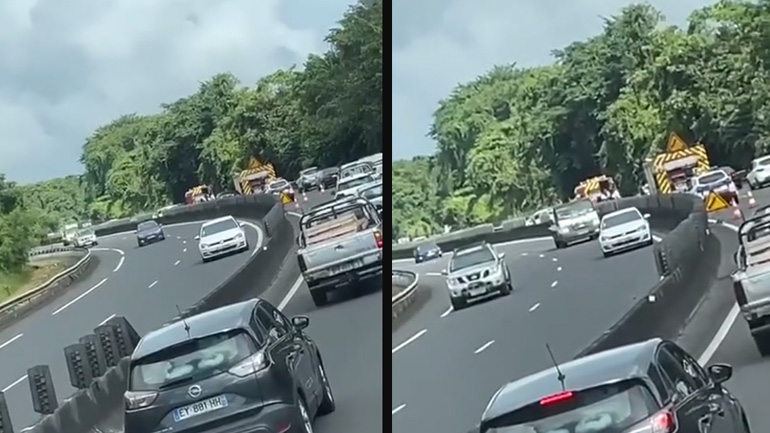 Αυτοκινητιστής κάνει όπισθεν σε αυτοκινητόδρομο για να δει ένα ατύχημα