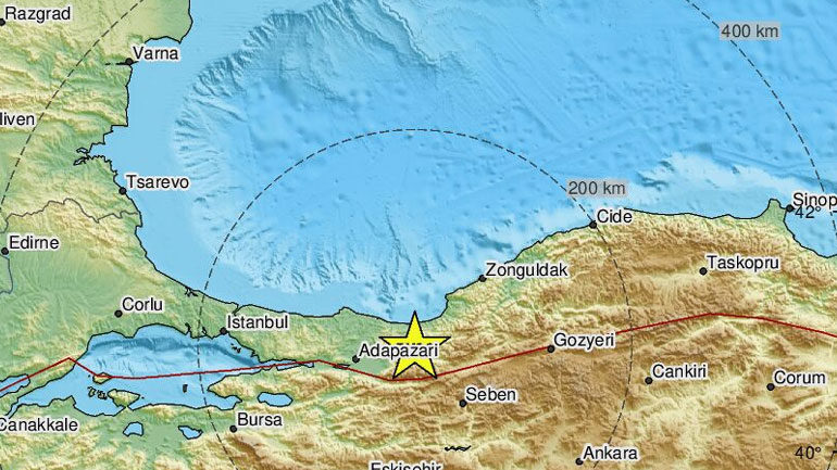 Σεισμική δόνηση 4,7 Ρίχτερ στην Τουρκία