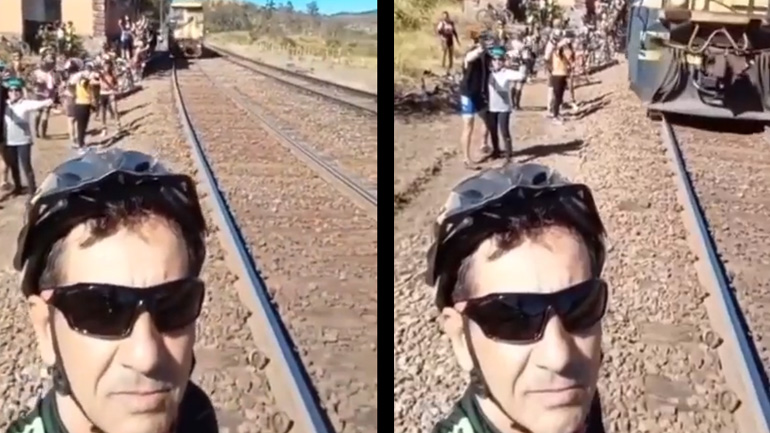 Selfie με το τρένο -κακή ιδέα