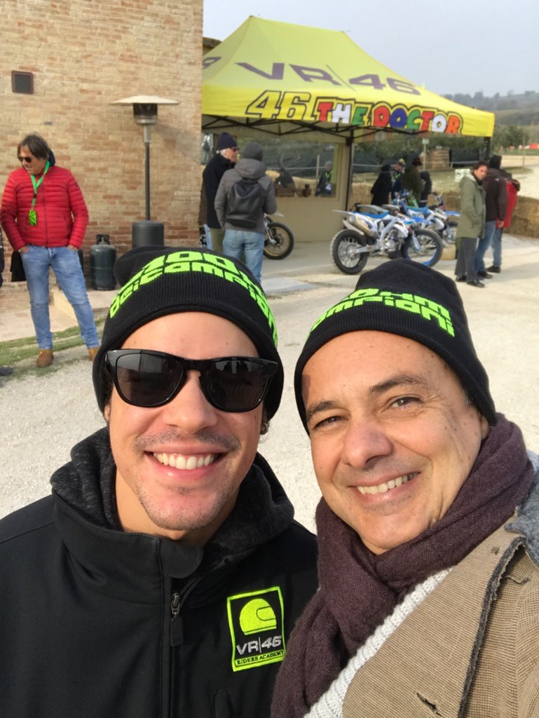 Ο Franky Morbidelli με τον Δημήτρη Διατσίδη, λίγο πριν τον Αγώνα στο Ράντσο