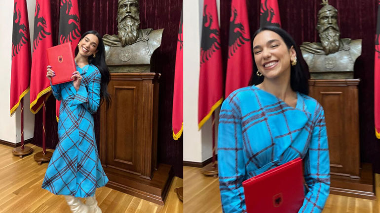 Dua Lipa: Η pop star έλαβε την αλβανική υπηκοότητα από τον πρόεδρο της Αλβανίας