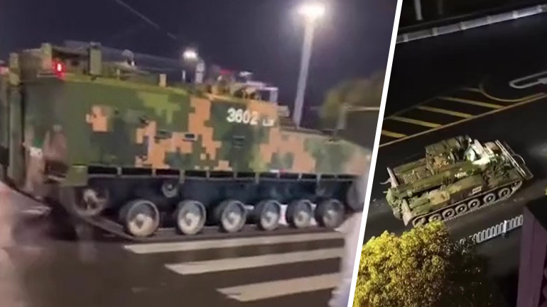 Μνήμες… Τιεν Αν Μεν «ξυπνούν» στην Κίνα, καθώς τανκς βγήκαν στους δρόμους μεγάλων πόλεων