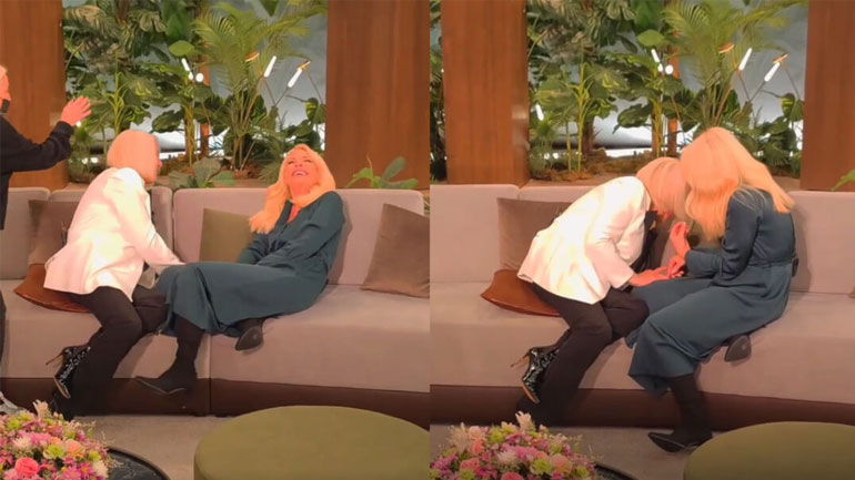 Ελένη Μενεγάκη – Ρούλα Κορομηλά: Το ξεκαρδιστικό backstage βίντεο από την τηλεοπτική τους συνάντηση