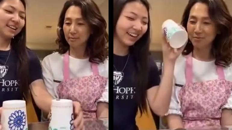 Mαγικό κόλπο με ένα αβοκάντο και δύο κύπελλα