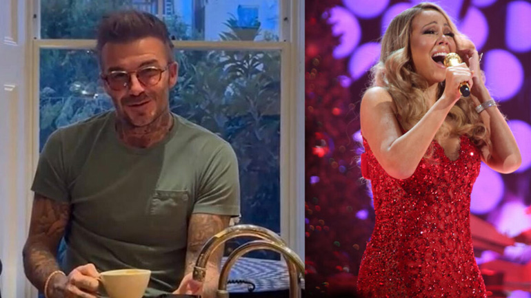 David Beckham: Τραγουδάει στην κουζίνα του σπιτιού του Mariah Carey και γίνεται viral