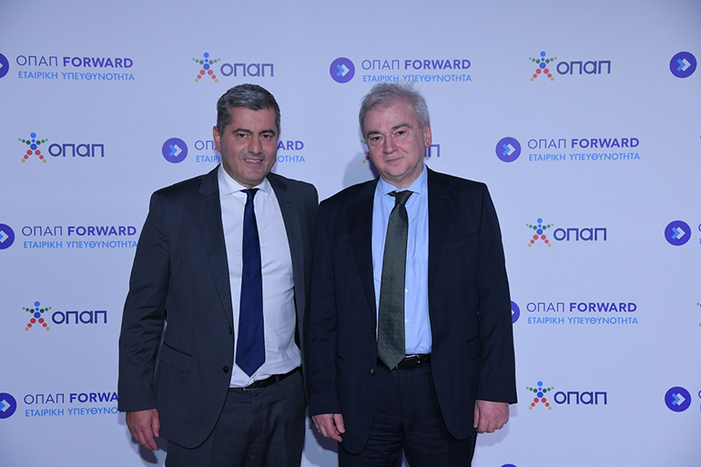 Οδυσσέας Χριστοφόρου, Αναπληρωτής Διευθύνων Σύμβουλος του ΟΠΑΠ, Σπύρος Παντελιάς, Γενικός Διευθυντής Προληπτικής Εποπτείας και Εξυγίανσης της Τράπεζας της Ελλάδος.