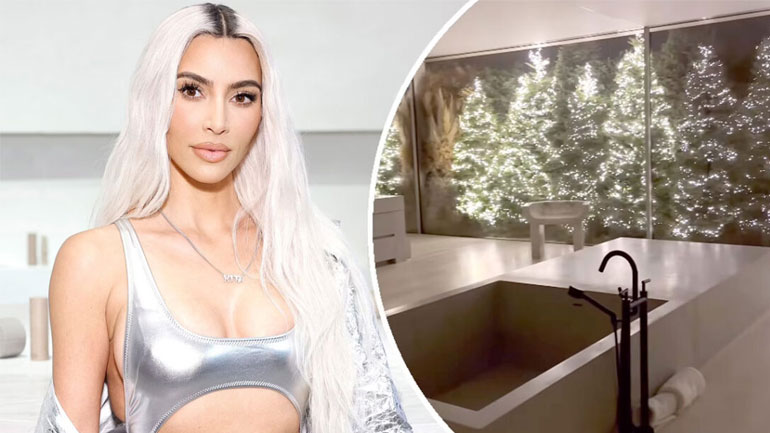 Kim Kardashian: Στόλισε 12 χριστουγεννιάτικα δέντρα στην πολυτελή έπαυλή της