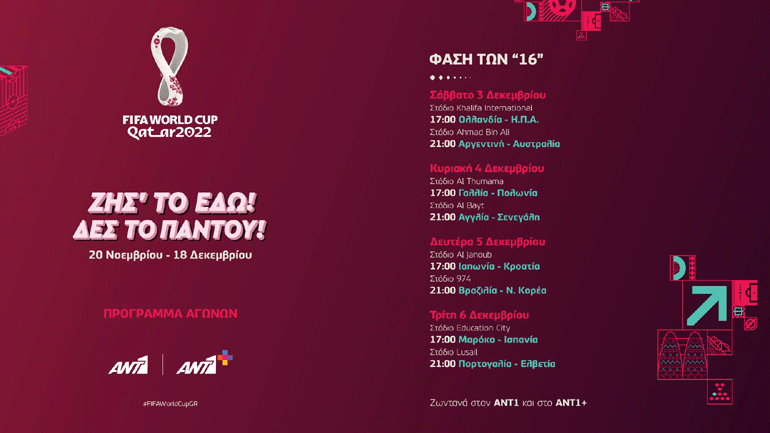 Μουντιάλ: Ξεκινάει η φάση των «16»