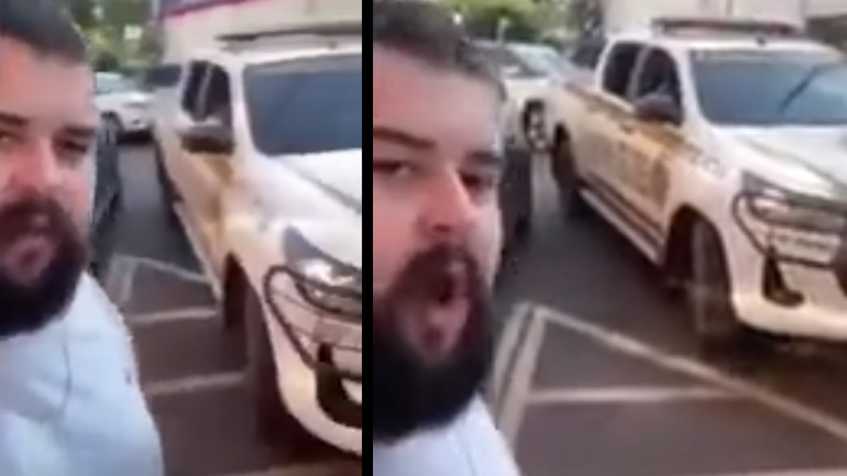 Άνδρας μιμείται τέλεια τη σειρήνα ενός περιπολικού