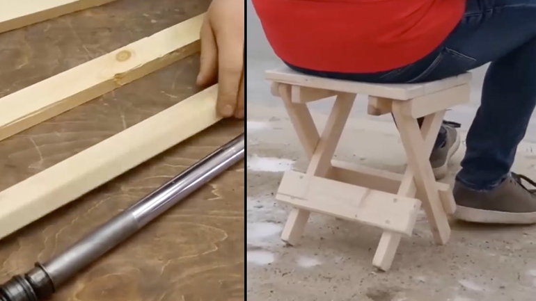 Κατασκευή πτυσσόμενου σκαμπό