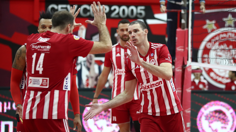 Βόλεϊ – Λιγκ Καπ Νίκος Σαμαράς: Με δύο νίκες στα ημιτελικά ο Ολυμπιακός