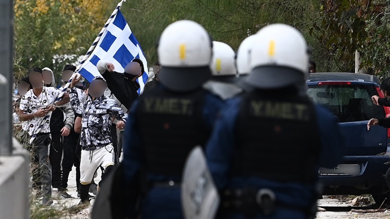 Ένταση στον καταυλισμό των Ρομά στο Χαλάνδρι